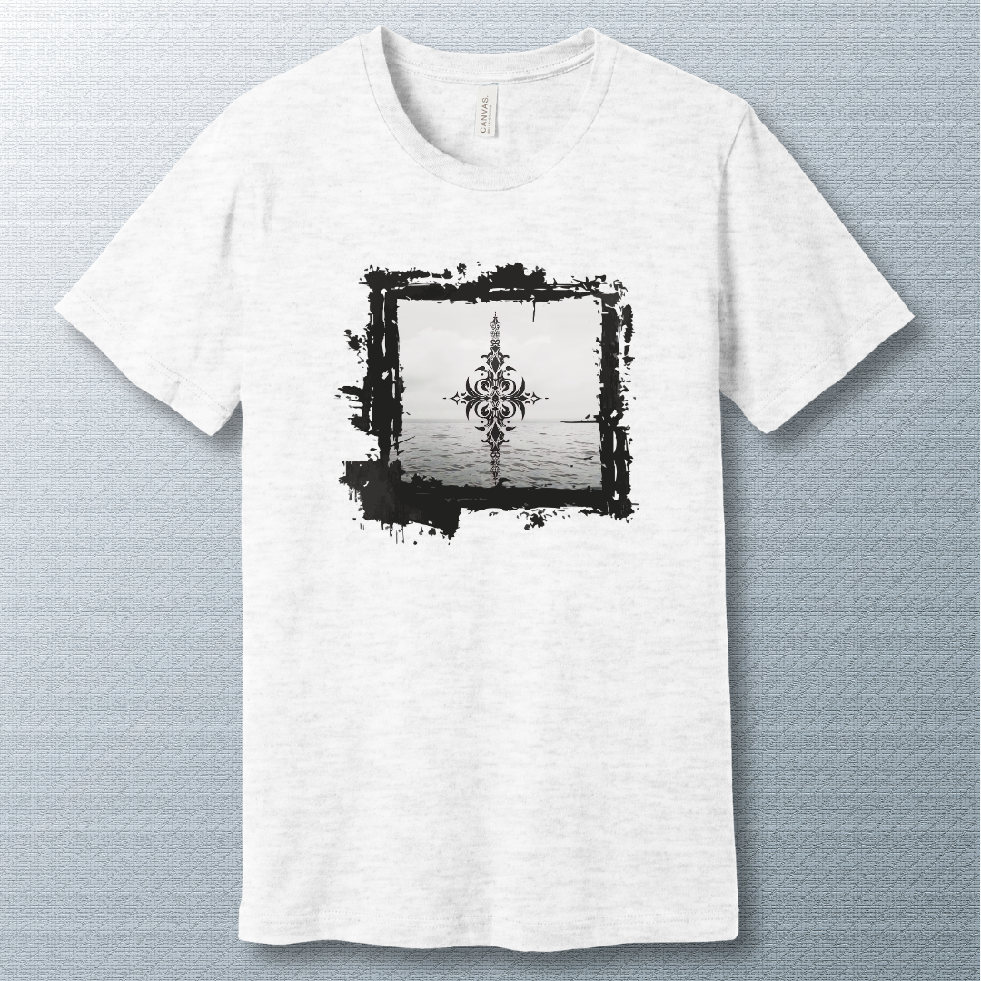 B&W sea art - T-shirt