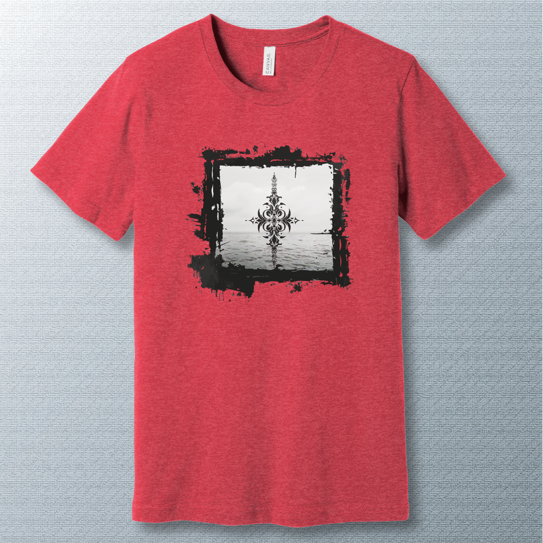 B&W sea art - T-shirt