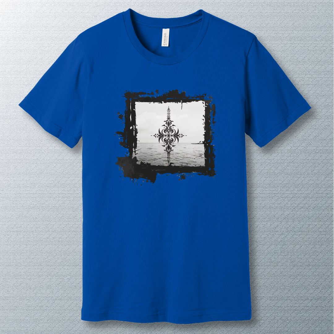 B&W sea art - T-shirt