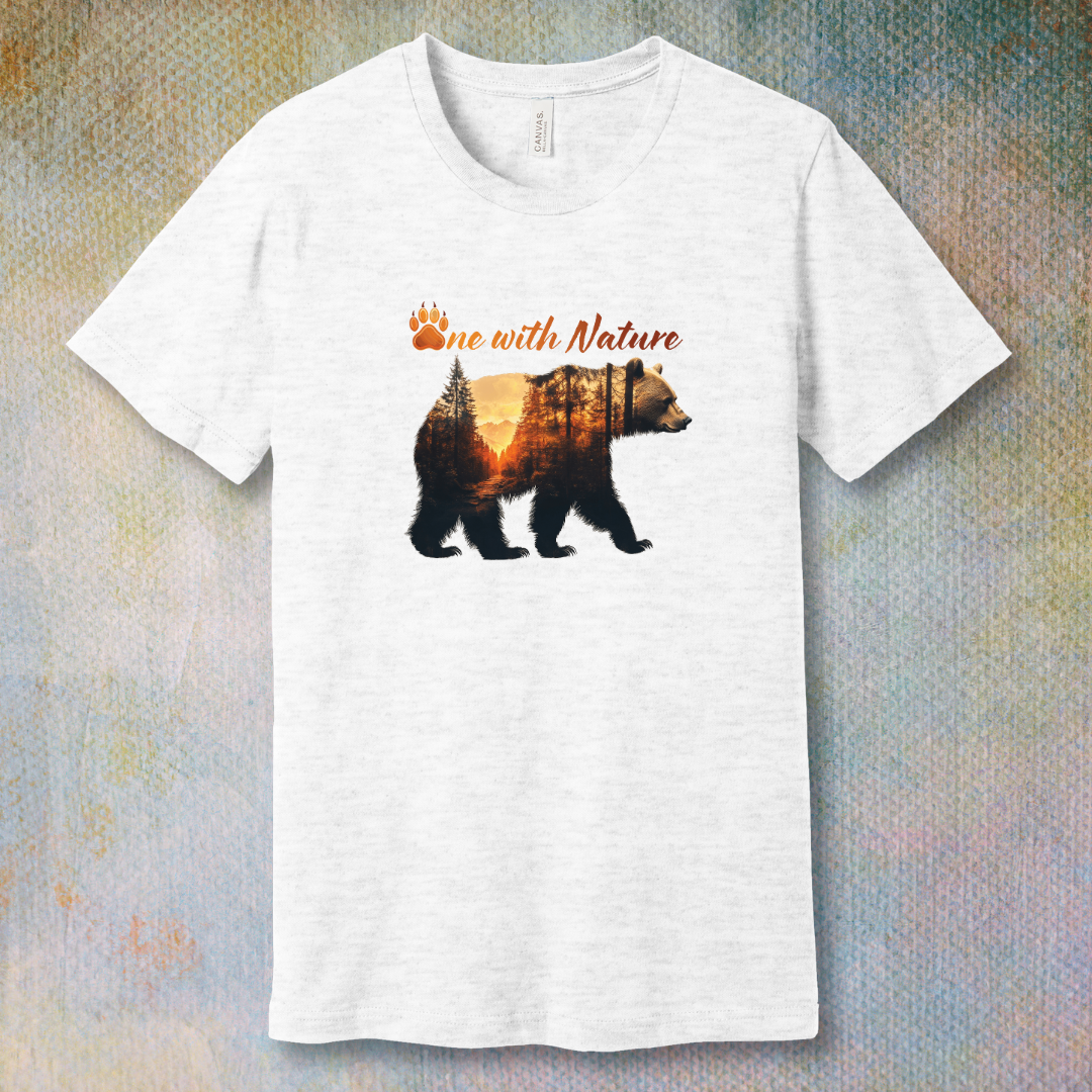 One with Nature Bear - T-shirt