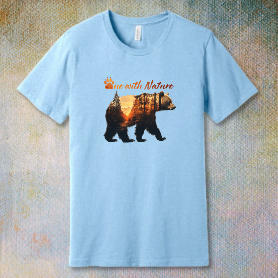 One with Nature Bear - T-shirt