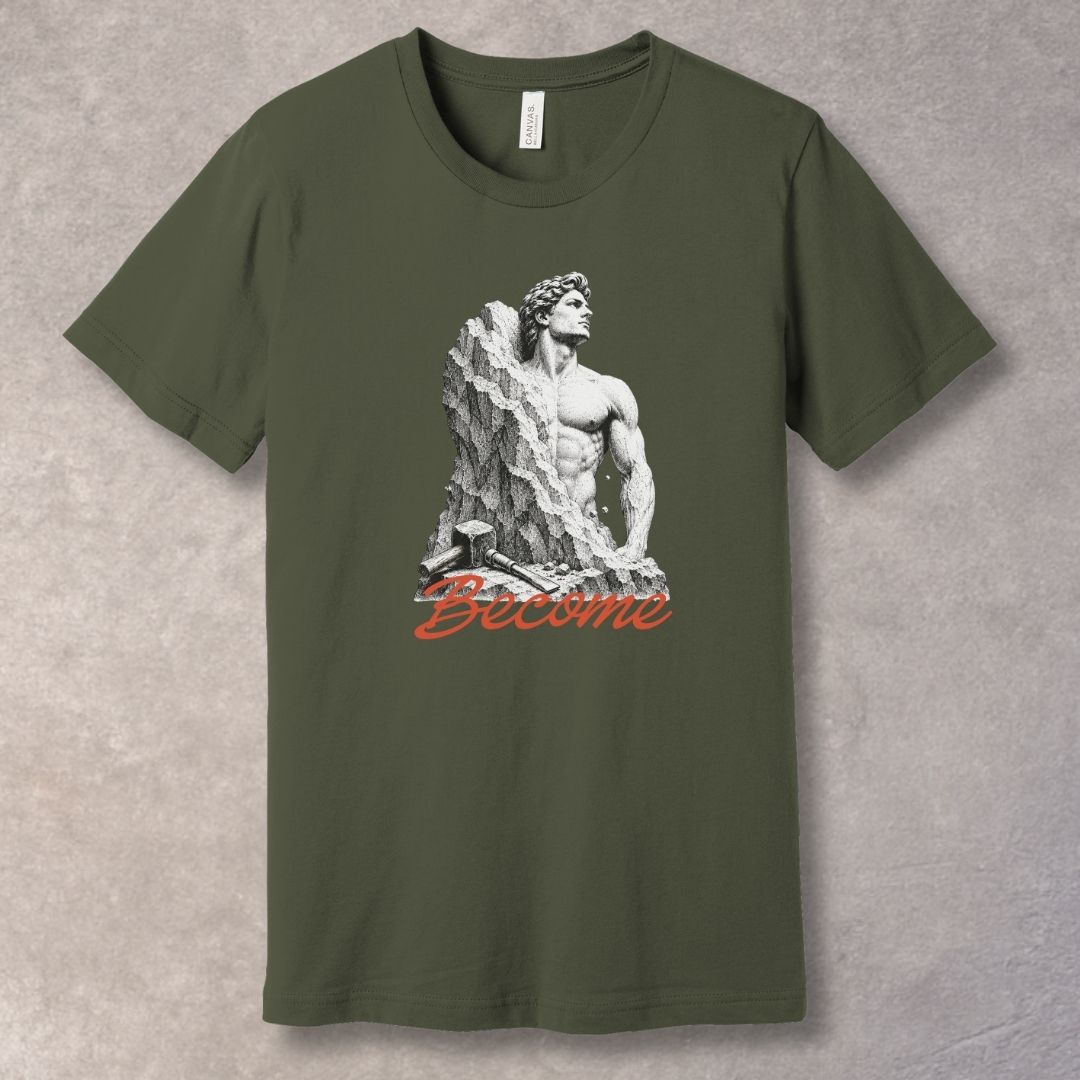 Become T-Shirt – Personal Growth Motivational Tee