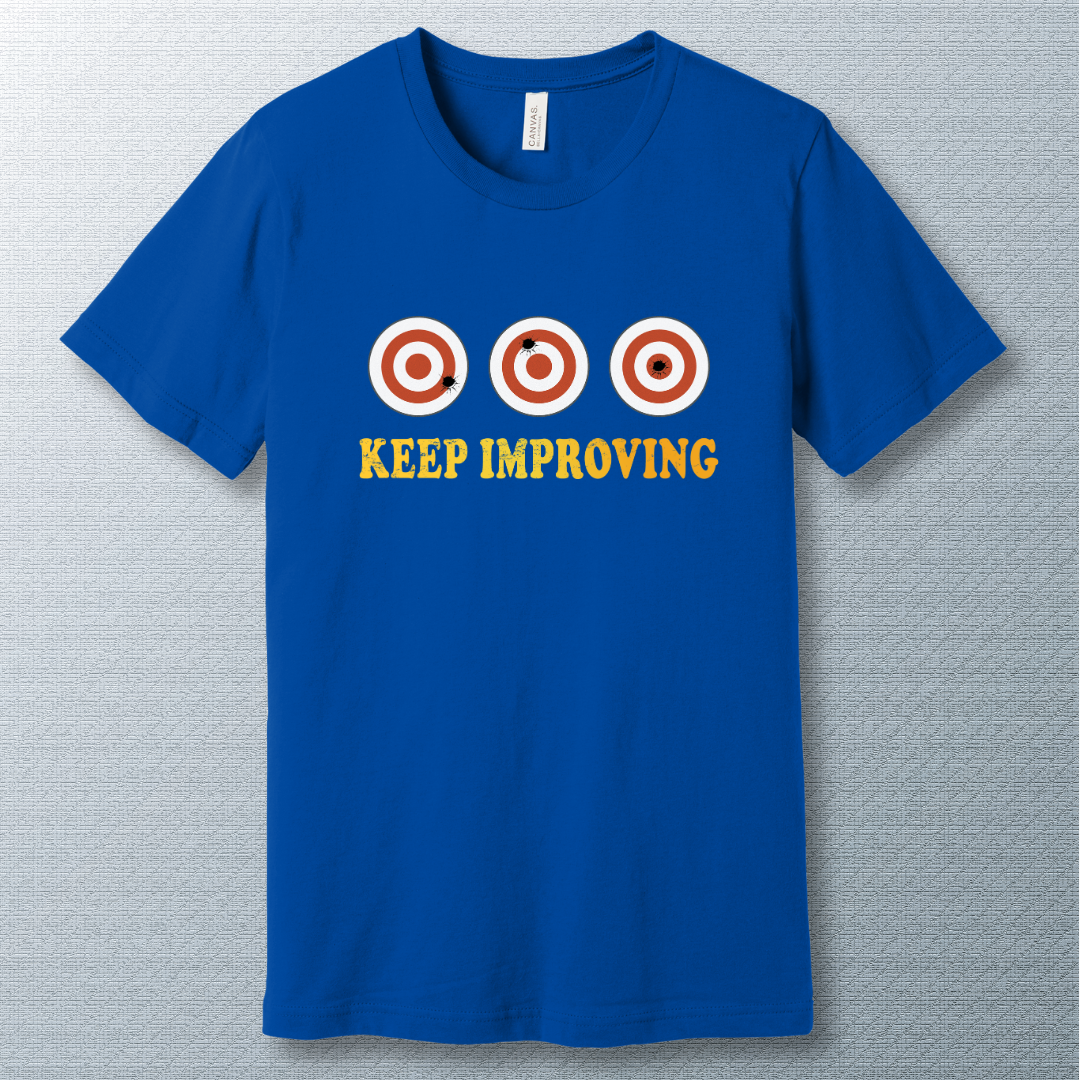 Keep improving - Bullseye - T-shirt