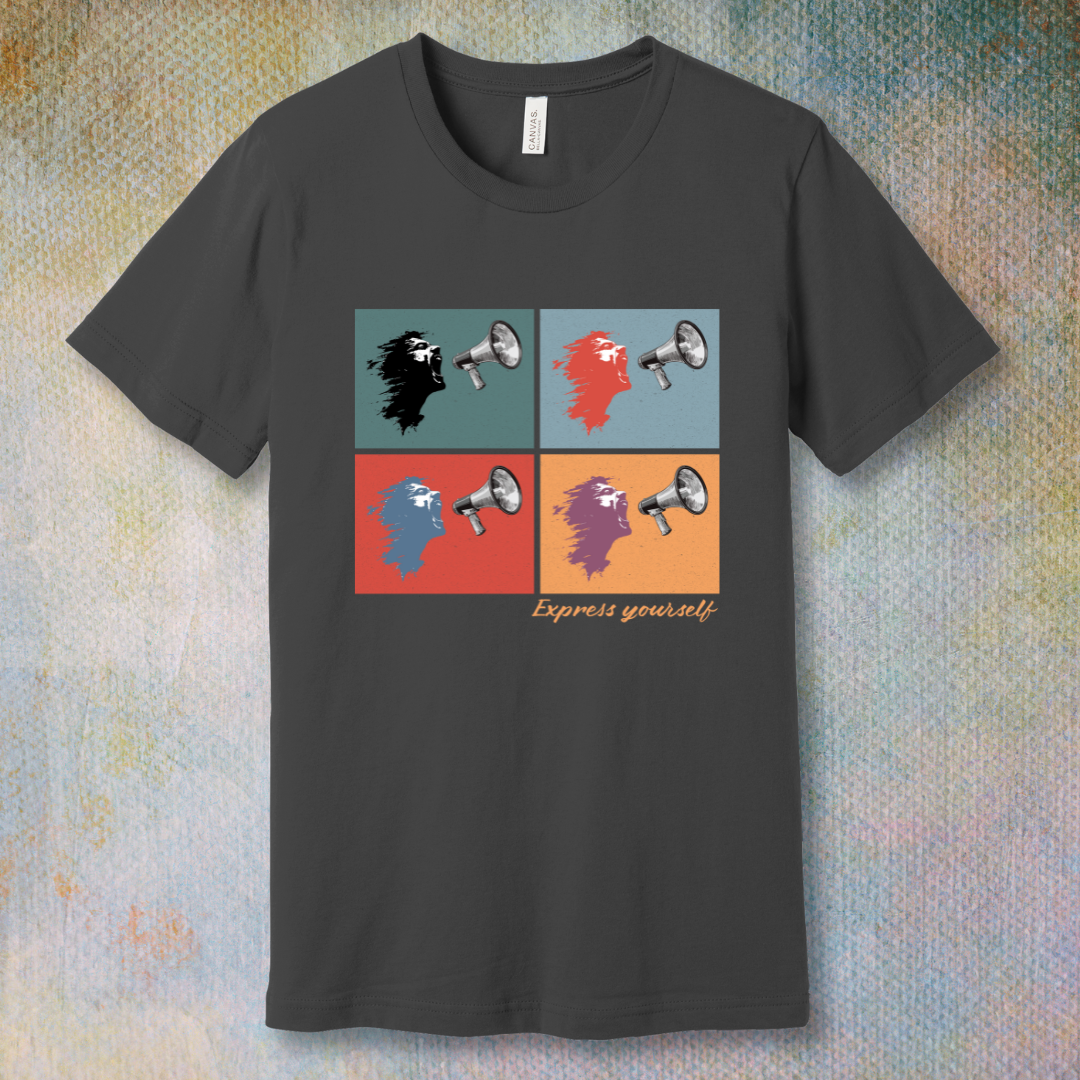 Express Yourself – Pop Art Megaphone T-Shirt