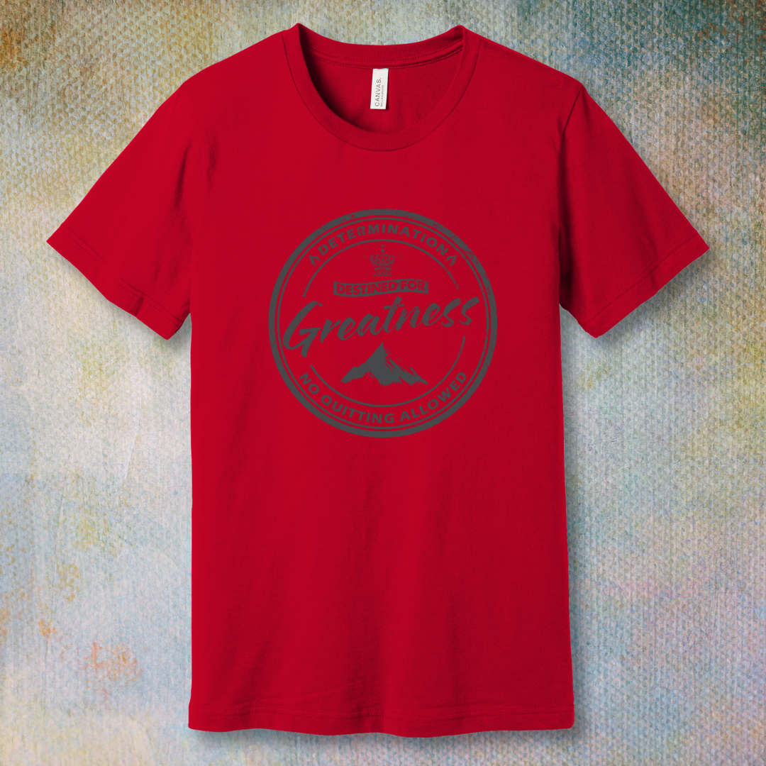 Destined for Greatness (grey logo) - T-shirt
