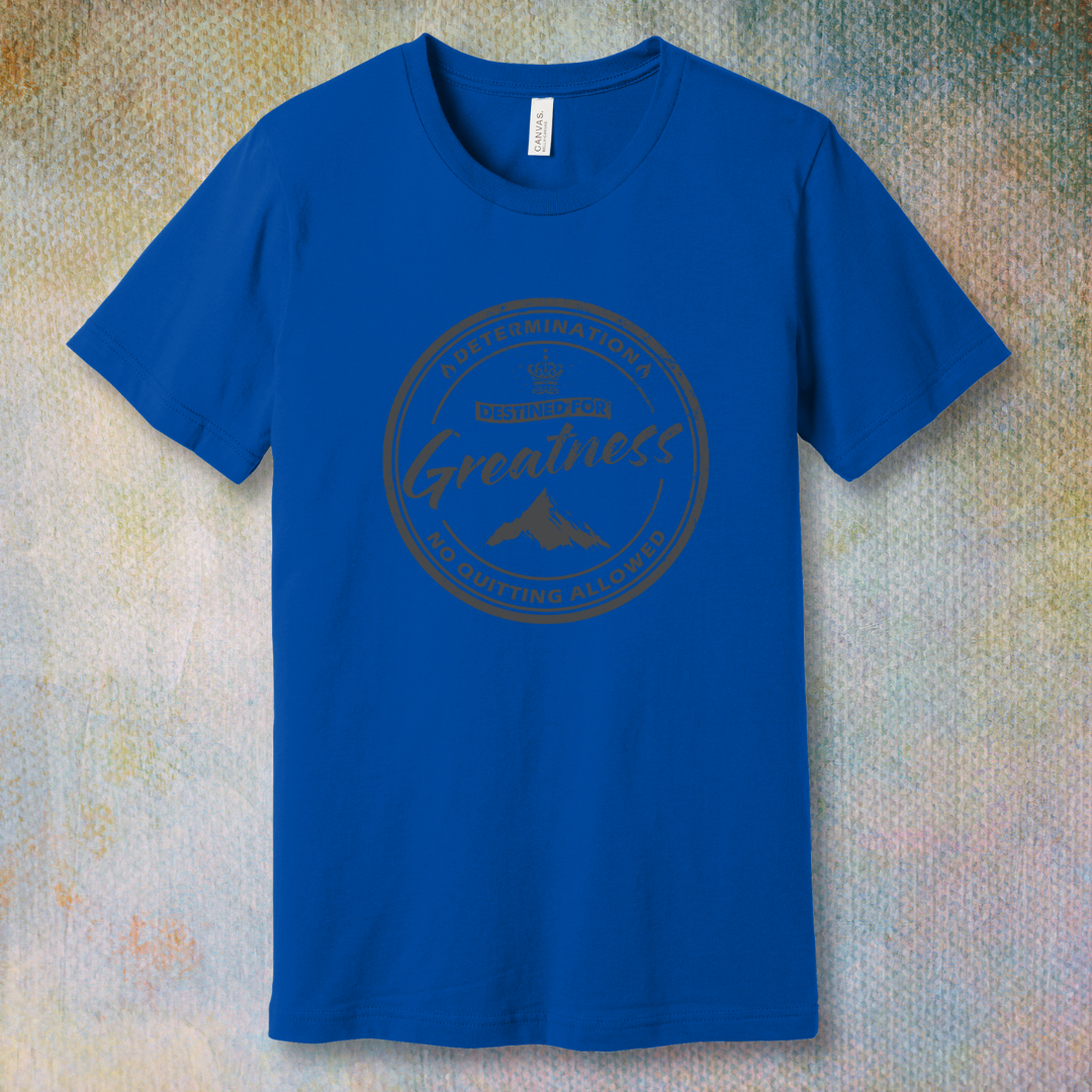 Destined for Greatness (grey logo) - T-shirt