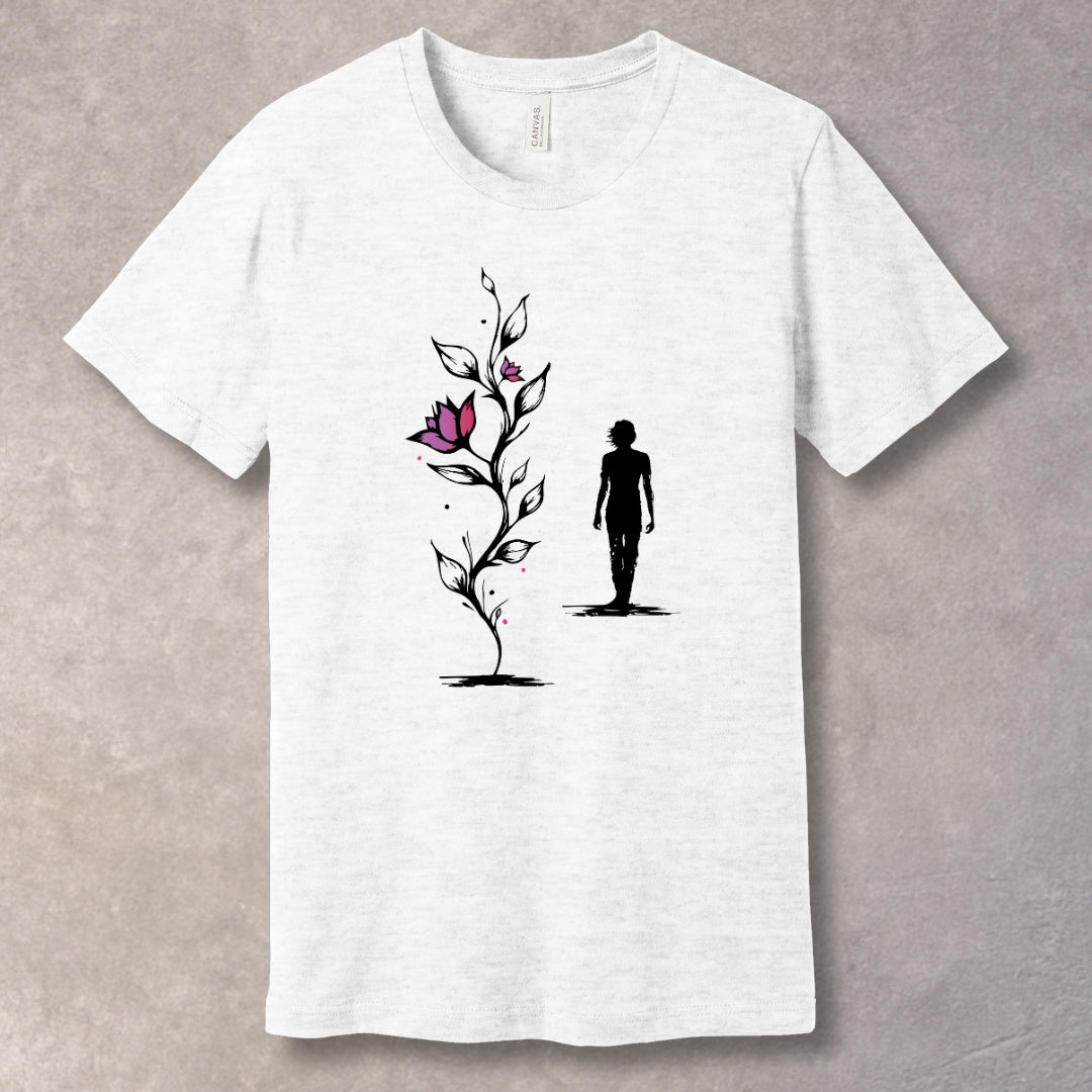 Grow Through It – Nature-Inspired Motivational T-Shirt