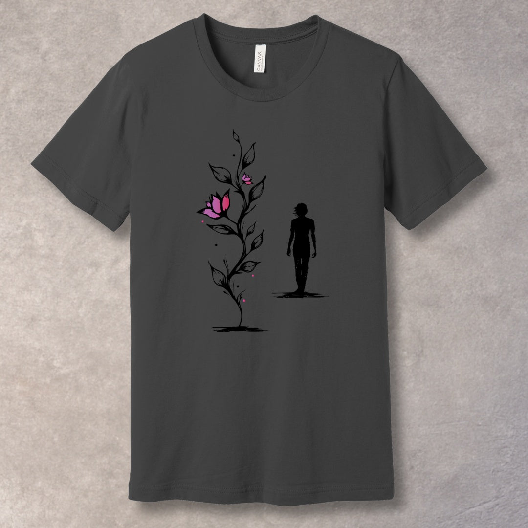 Grow Through It – Nature-Inspired Motivational T-Shirt