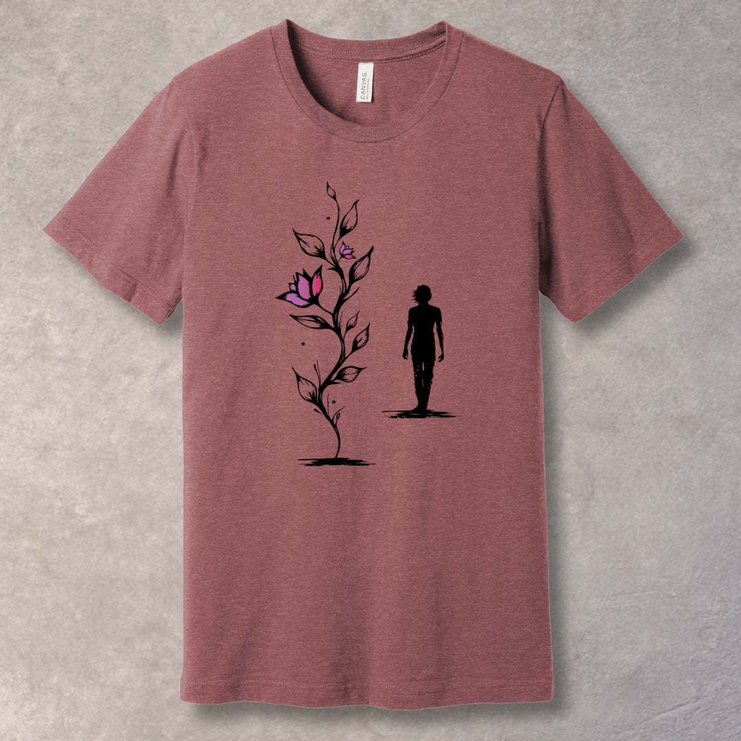 Grow Through It – Nature-Inspired Motivational T-Shirt