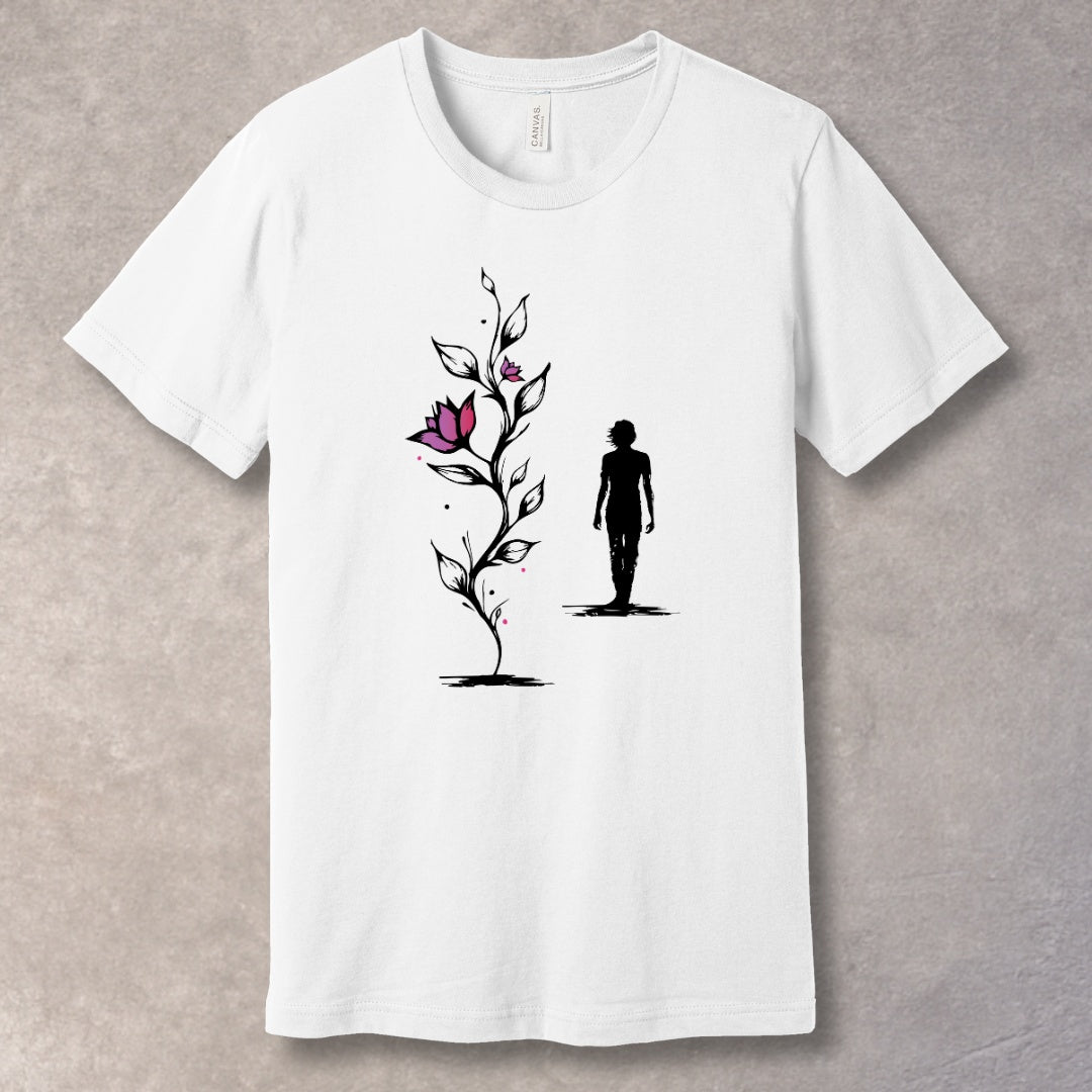 Grow Through It – Nature-Inspired Motivational T-Shirt