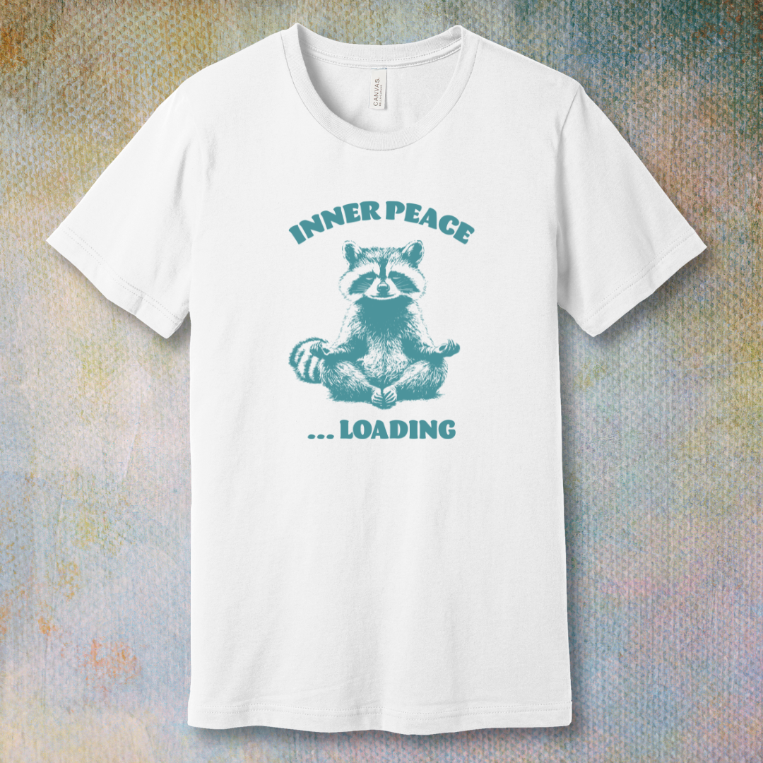 Inner Peace - Meditative Raccoon T-Shirt