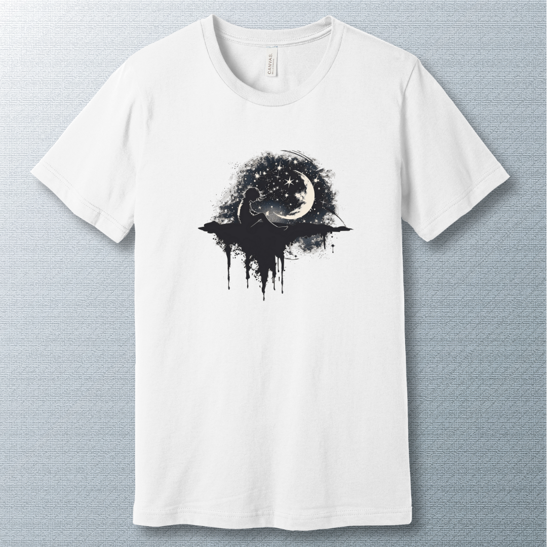 Kid talking to the stars - T-shirts