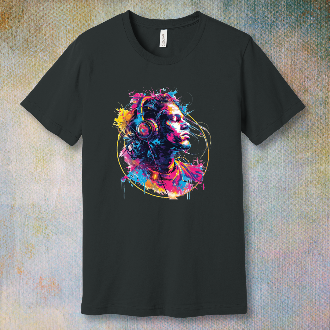 Colorful Music Boy - T-shirt