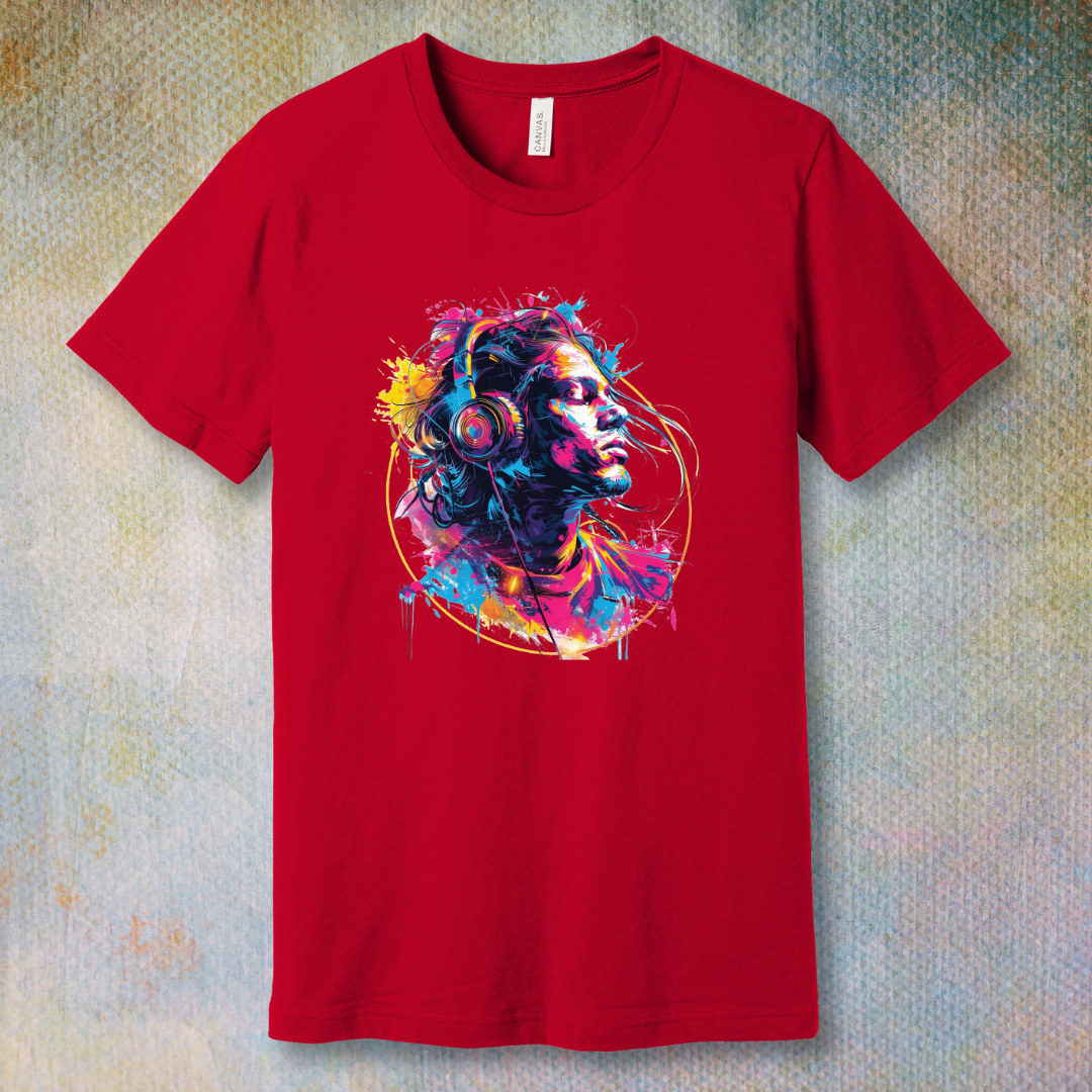 Colorful Music Boy - T-shirt