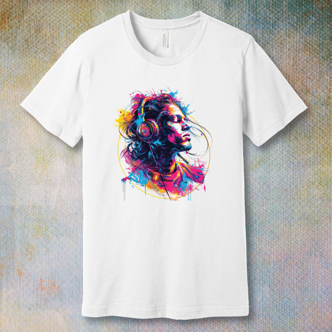 Colorful Music Boy - T-shirt