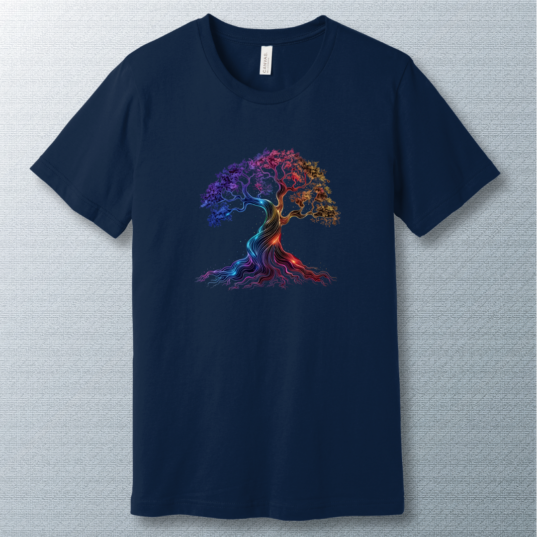 Neon lights tree - T-shirt