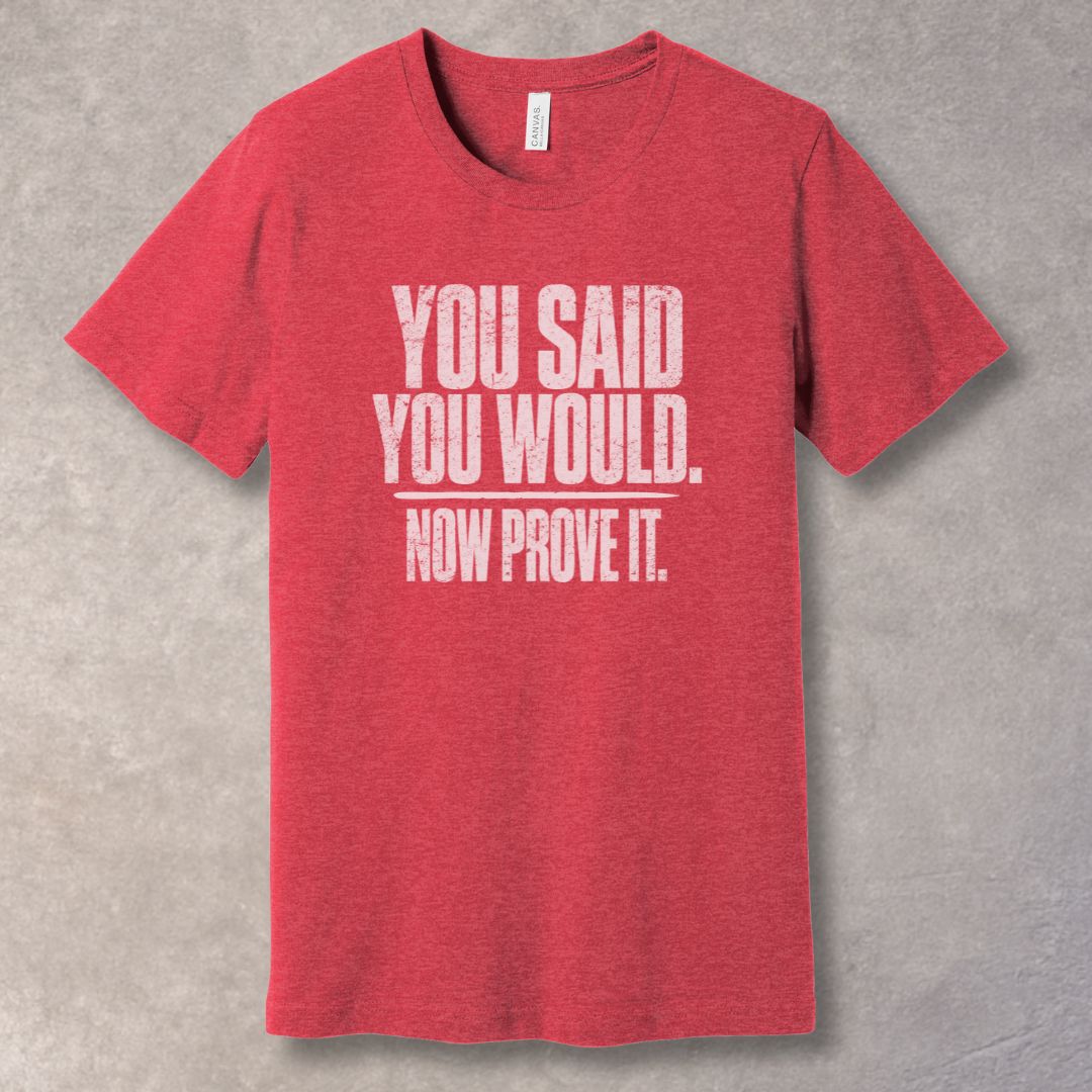You Said You Would. Now Prove It – Discipline Mindset T-Shirt