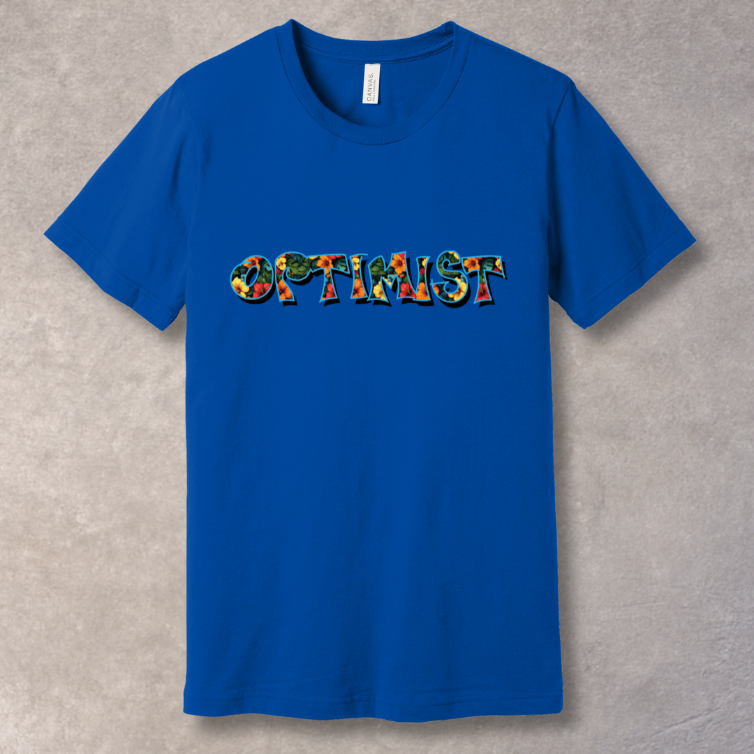 Optimist - Floral T-Shirt for Positive Vibes