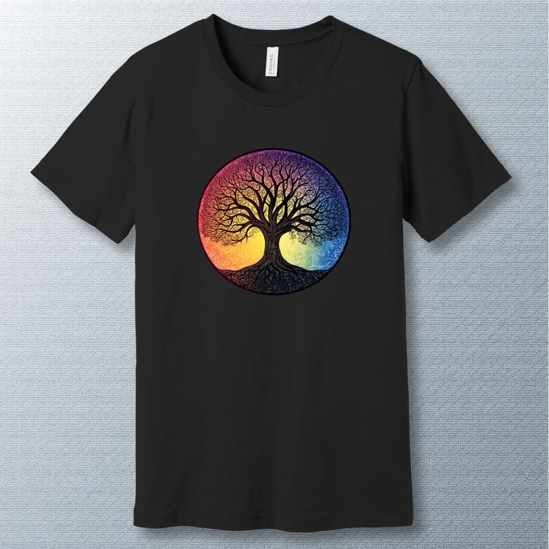 Tree of Life colorful background - T-shirt