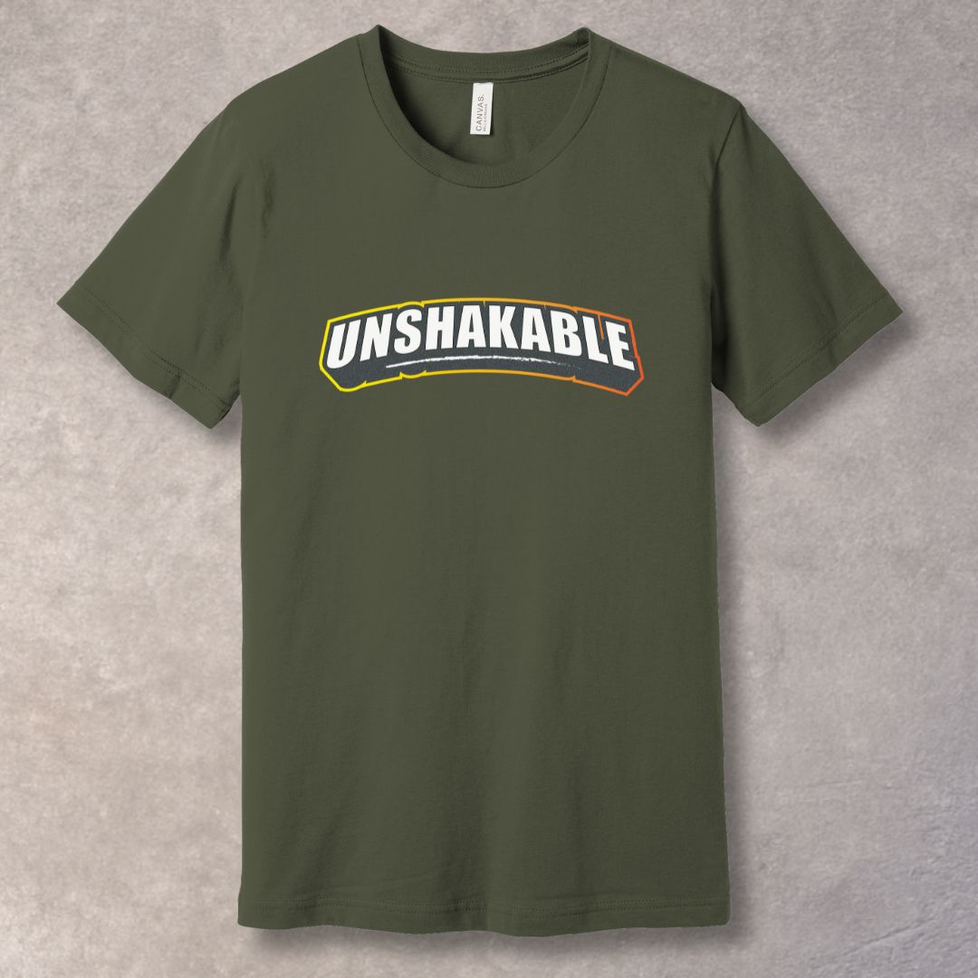 Unshakable T-Shirt – Bold Motivational Tee for Strength & Resilience