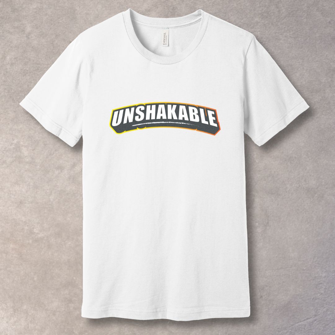 Unshakable T-Shirt – Bold Motivational Tee for Strength & Resilience
