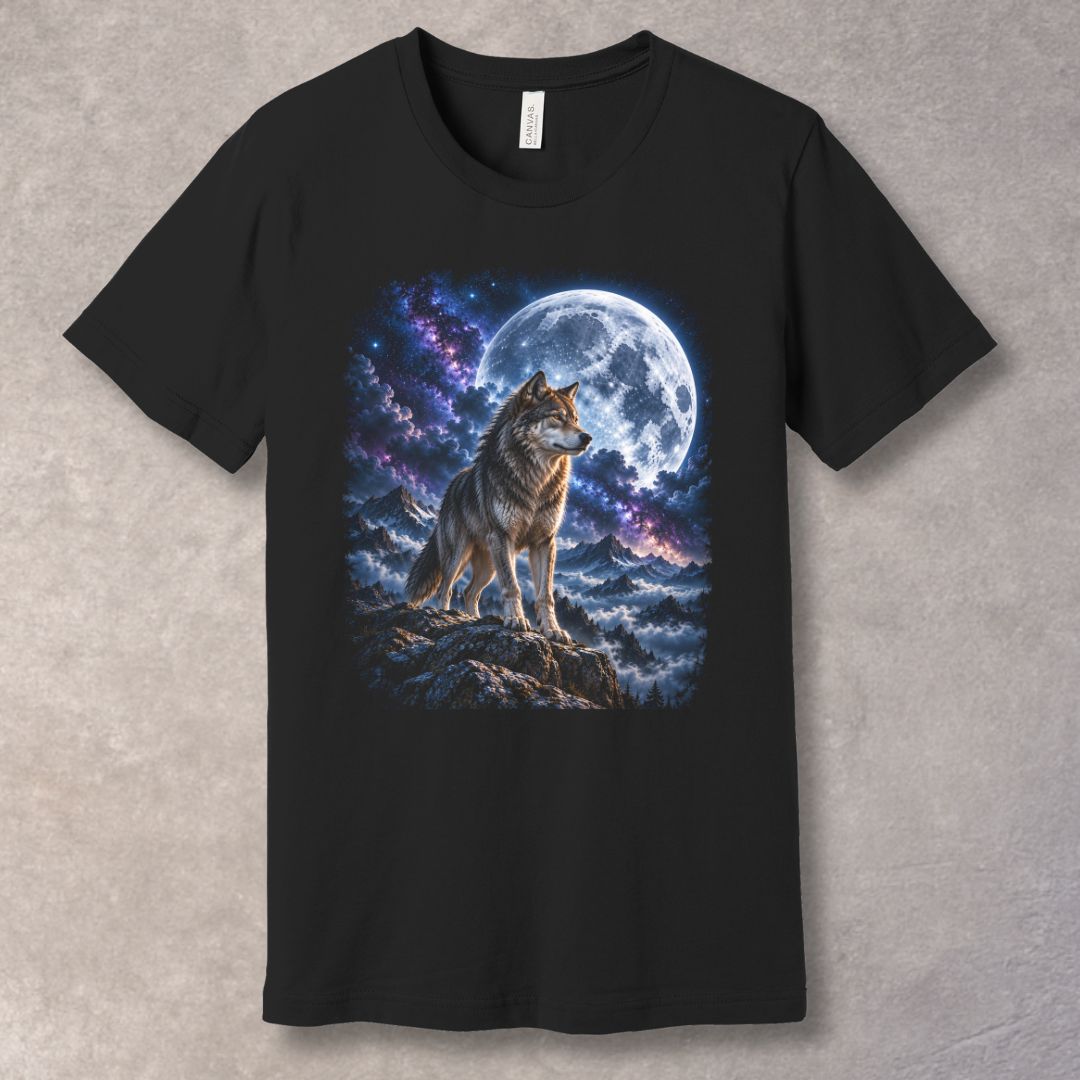 The Quiet Strength T-Shirt – Wolf & Moon Graphic Tee