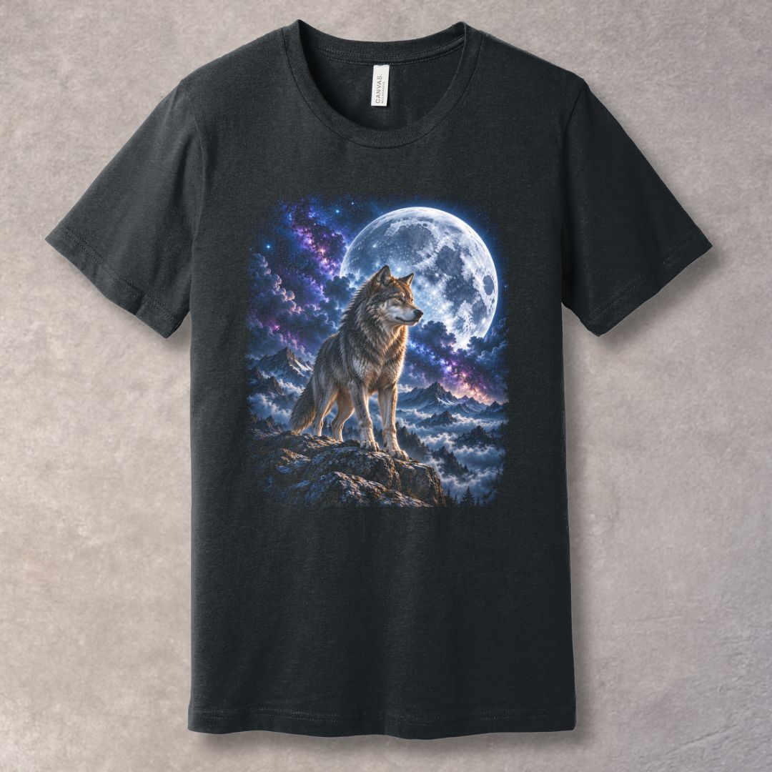 The Quiet Strength T-Shirt – Wolf & Moon Graphic Tee
