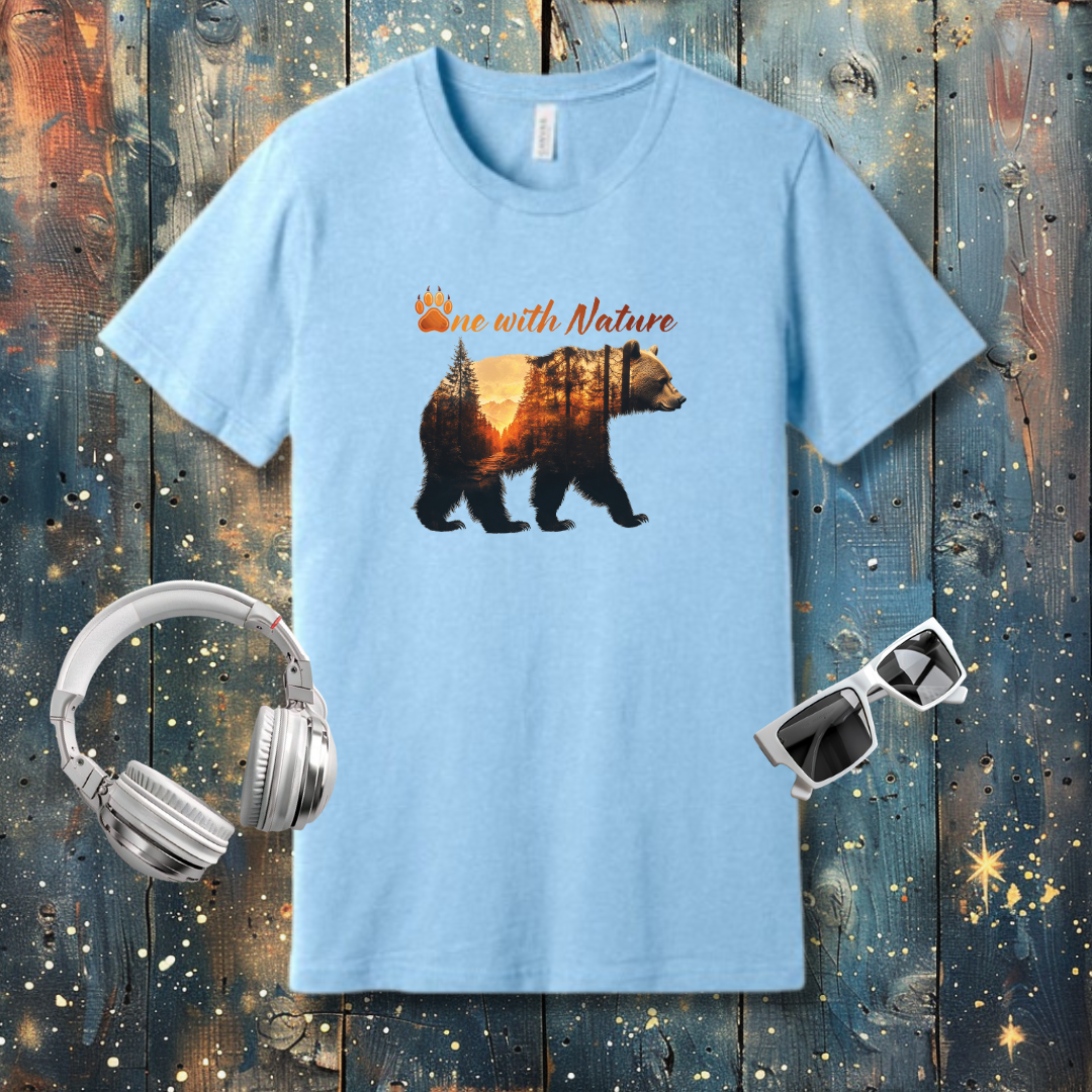 One with Nature Bear - T-shirt