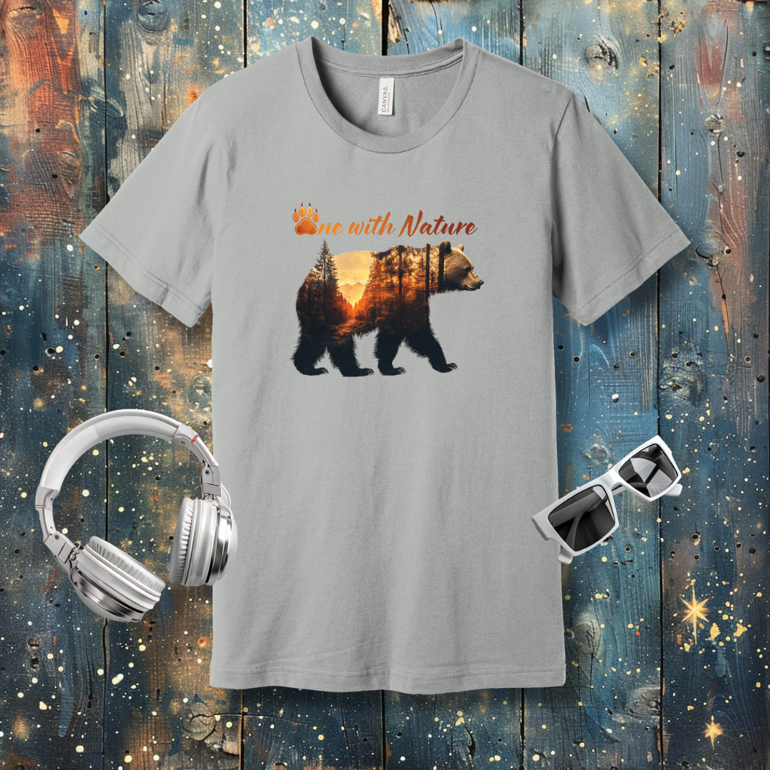 One with Nature Bear - T-shirt