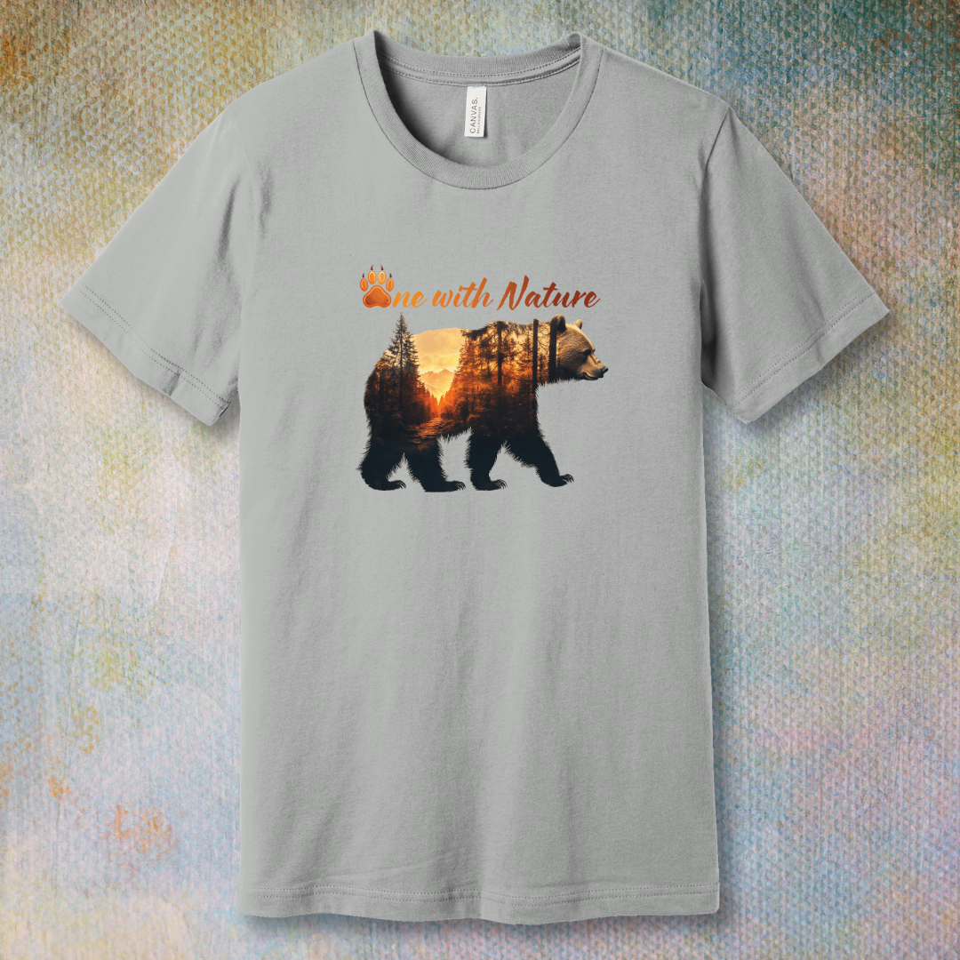 One with Nature Bear - T-shirt