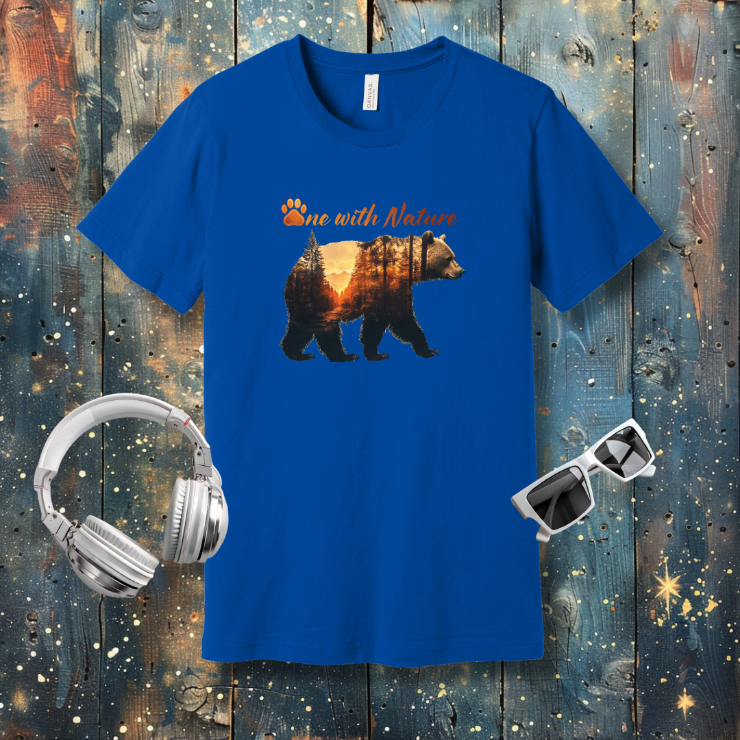 One with Nature Bear - T-shirt