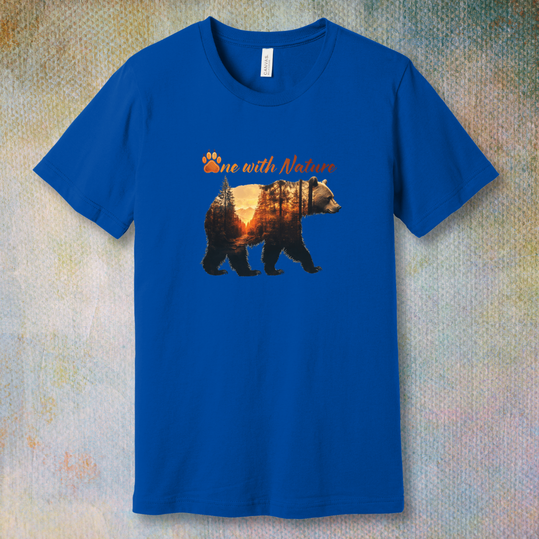 One with Nature Bear - T-shirt