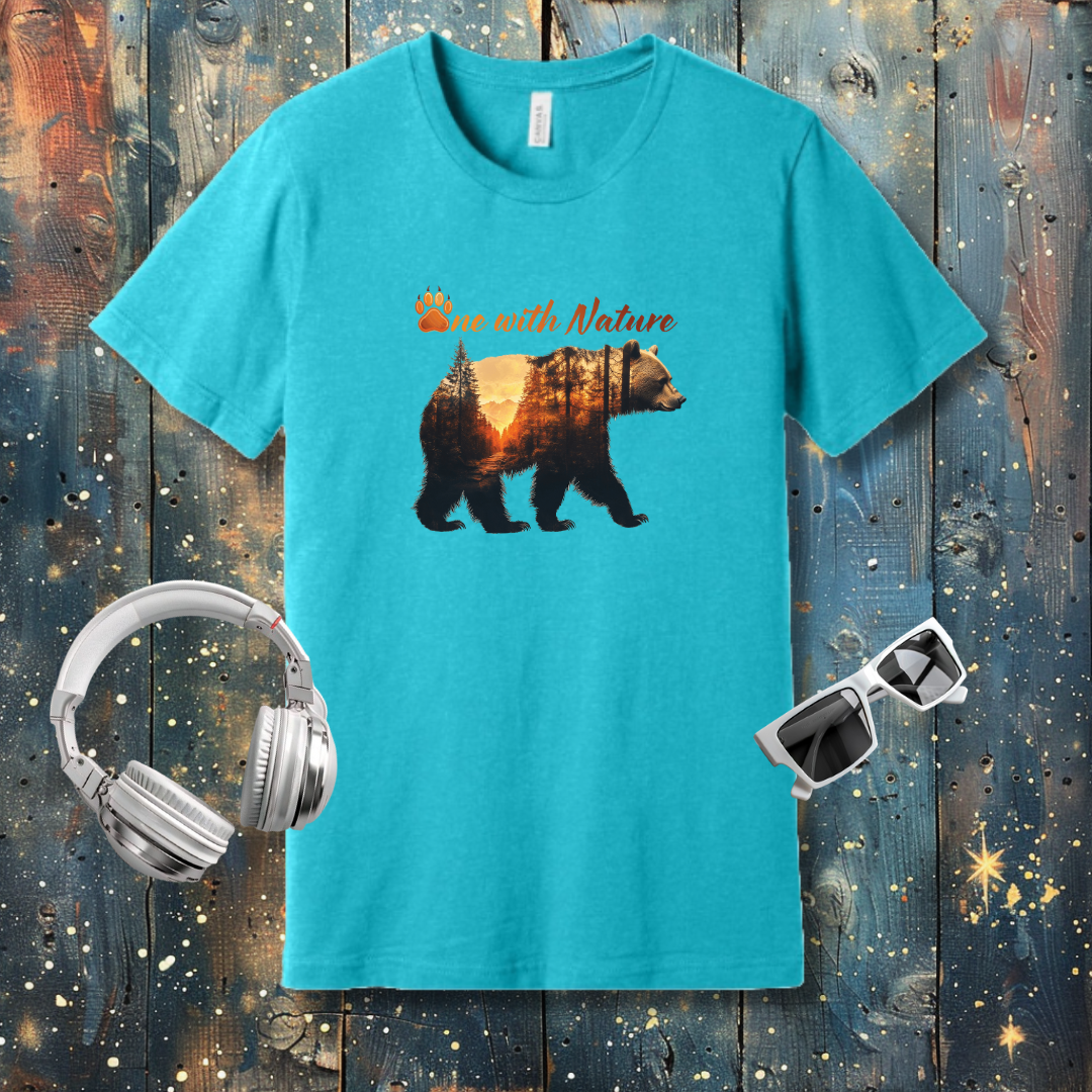 One with Nature Bear - T-shirt