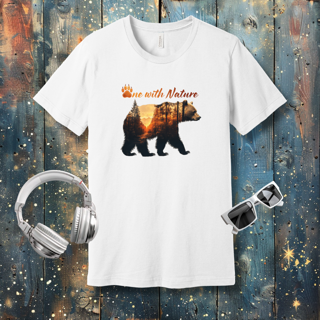 One with Nature Bear - T-shirt