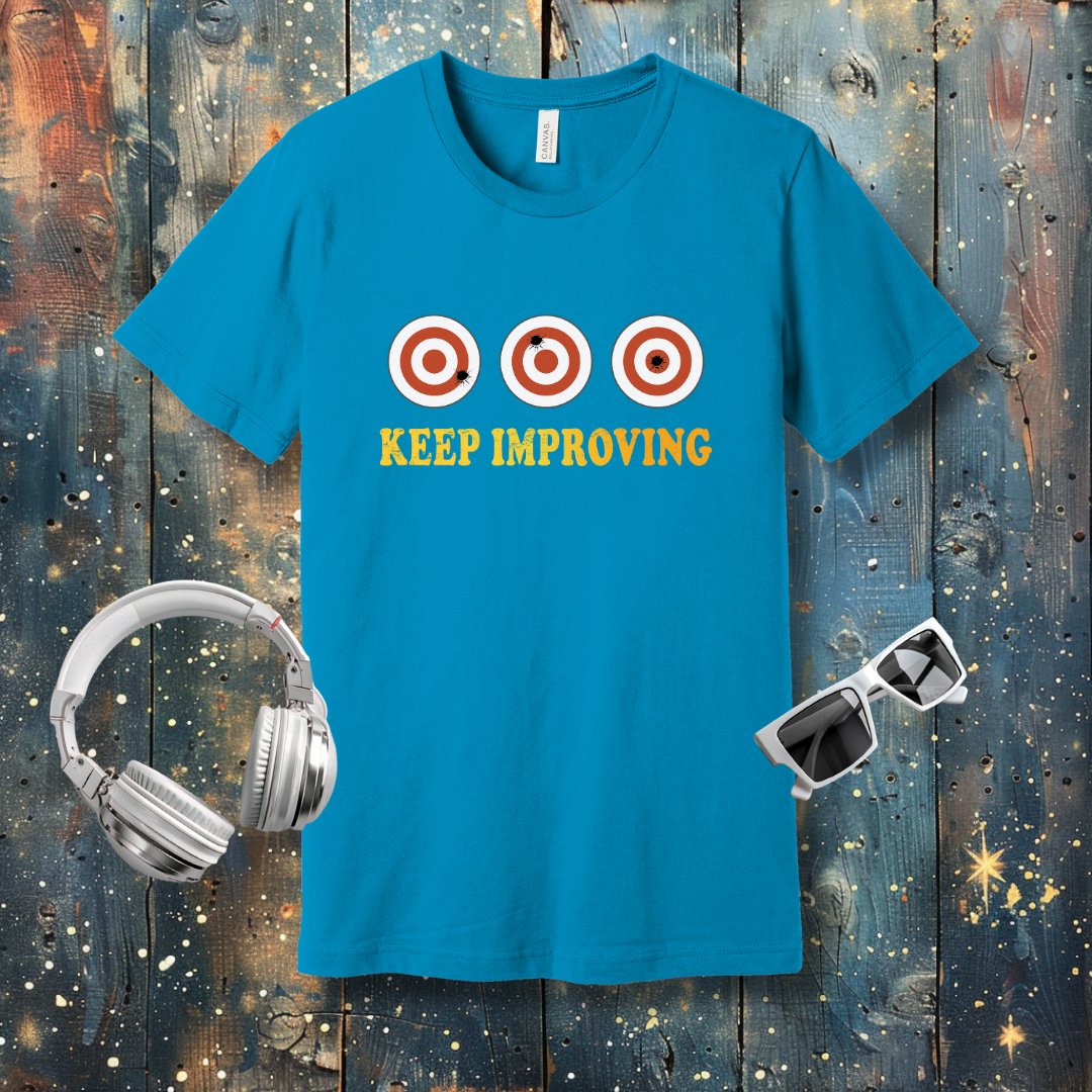 Keep improving - Bullseye - T-shirt