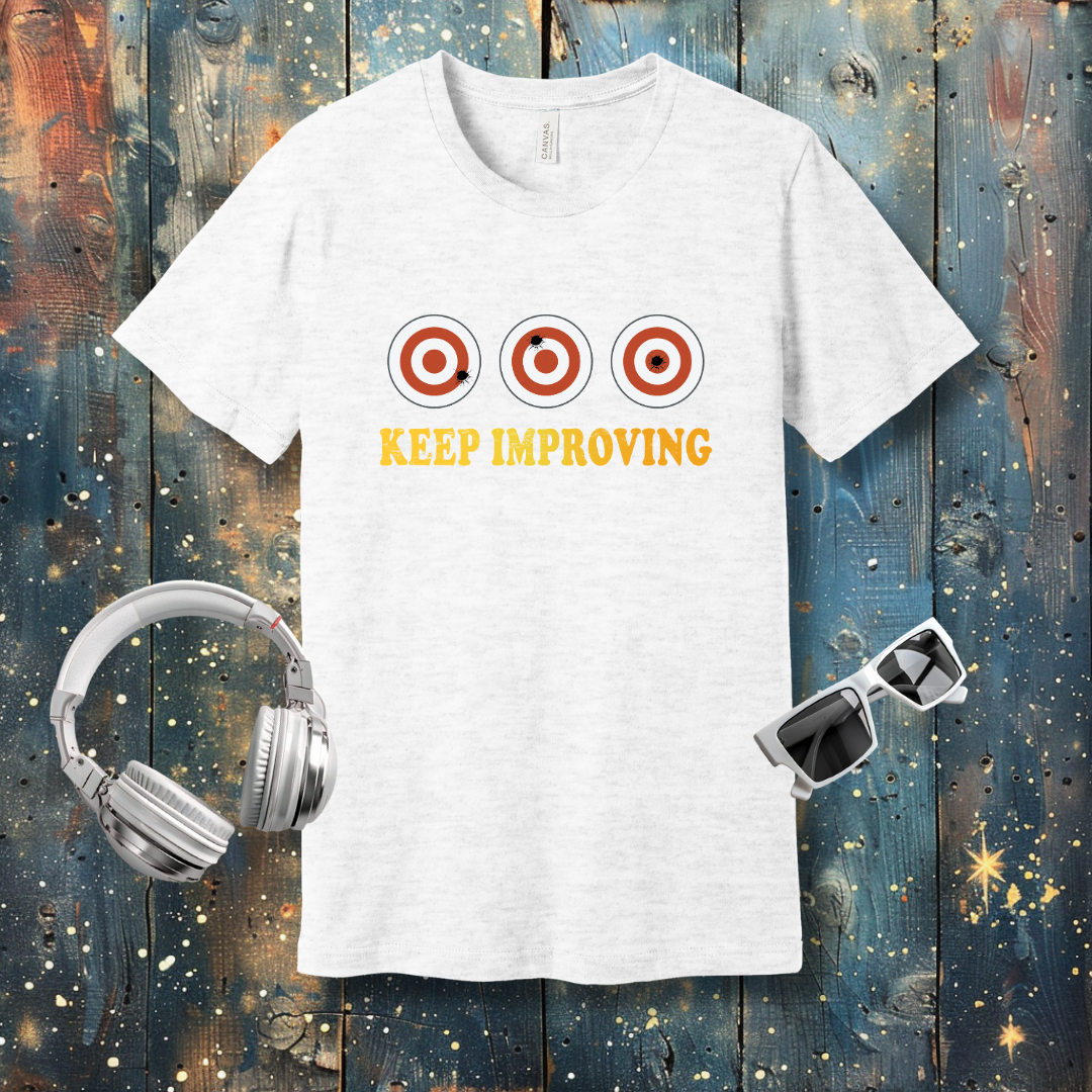 Keep improving - Bullseye - T-shirt