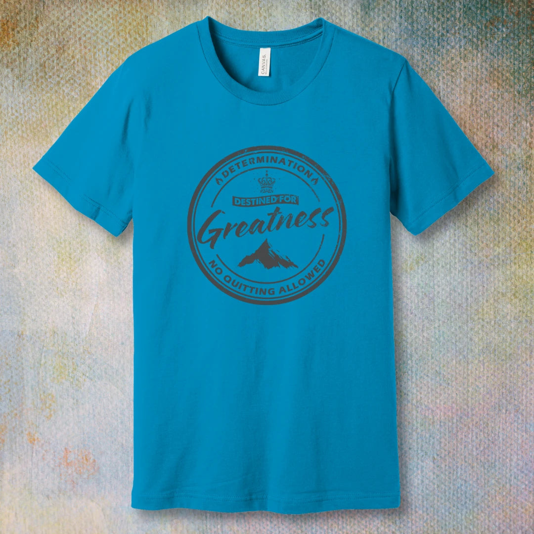 Destined for Greatness (grey logo) - T-shirt