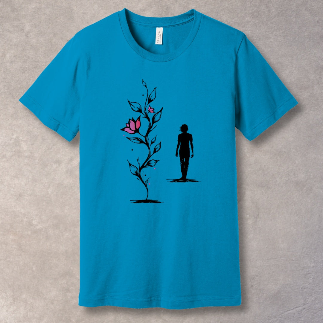 Grow Through It – Nature-Inspired Motivational T-Shirt