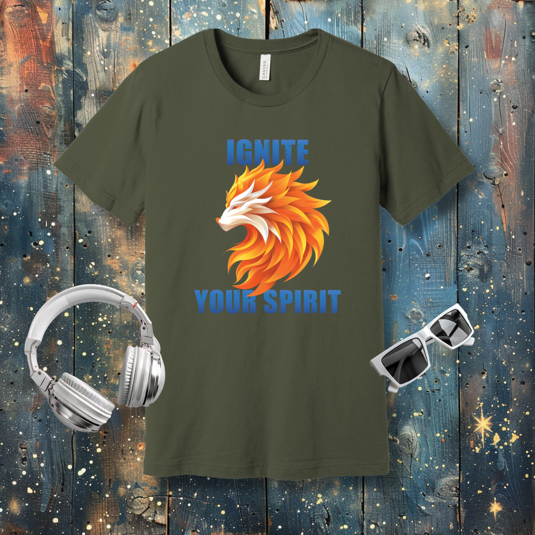 Ignite your spirit Wolf of fire - T-shirt