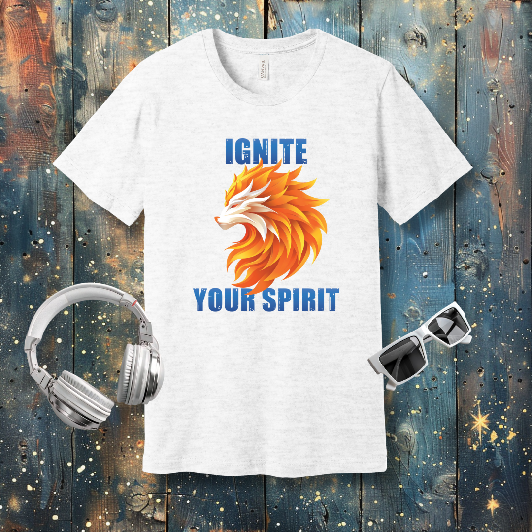 Ignite your spirit Wolf of fire - T-shirt