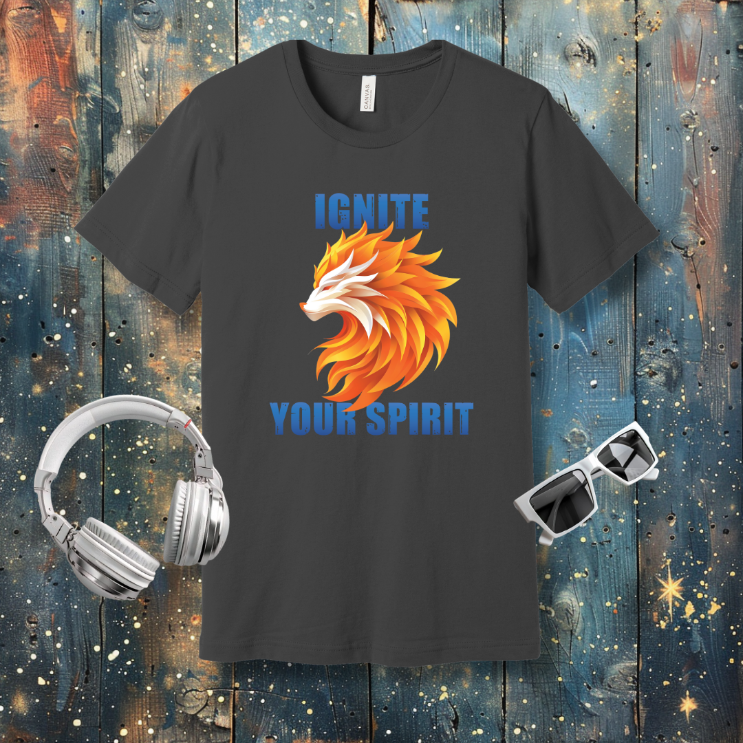 Ignite your spirit Wolf of fire - T-shirt