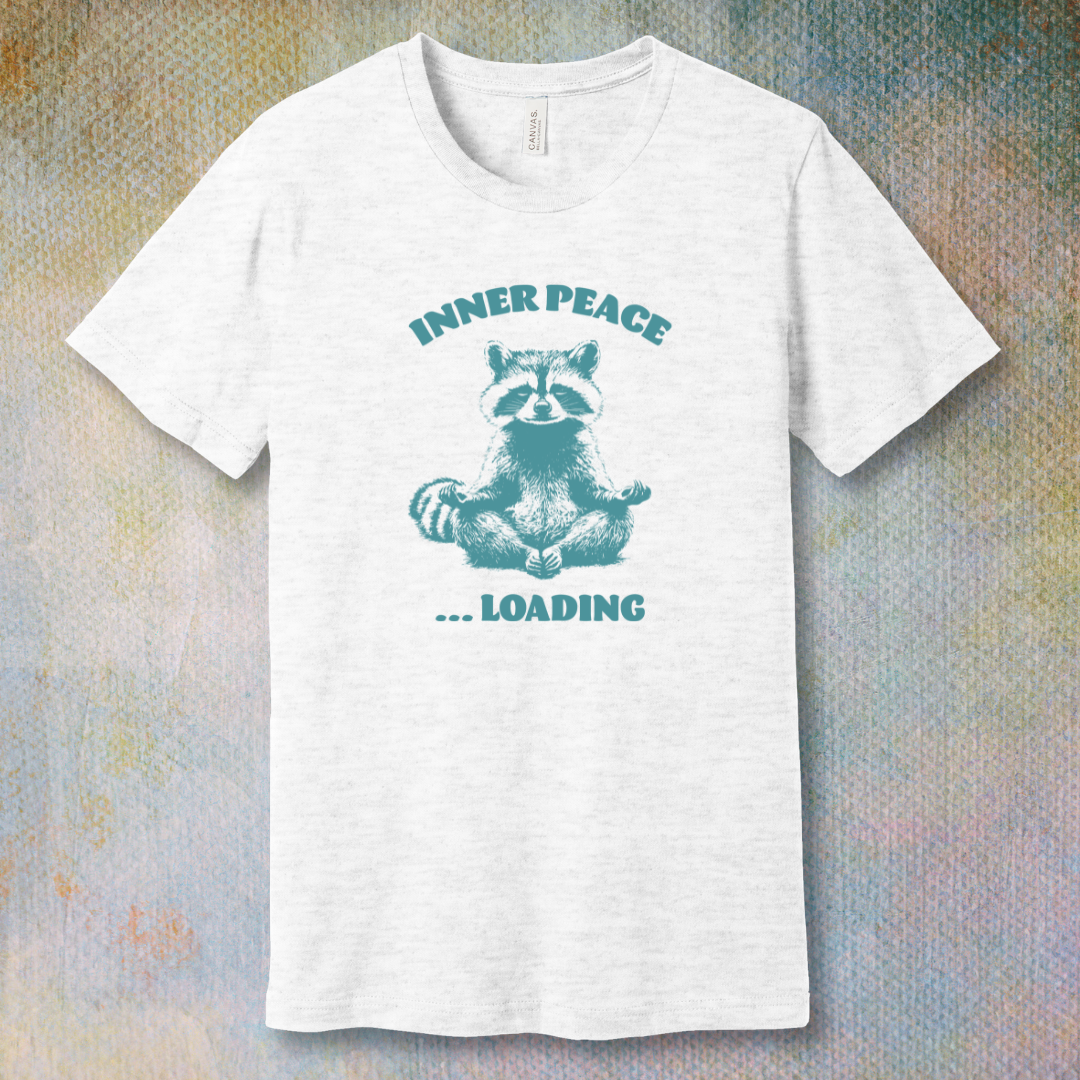 Inner Peace - Meditative Raccoon T-Shirt