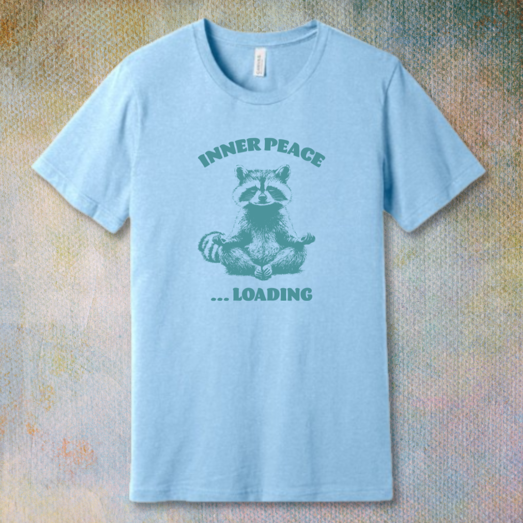 Inner Peace - Meditative Raccoon T-Shirt