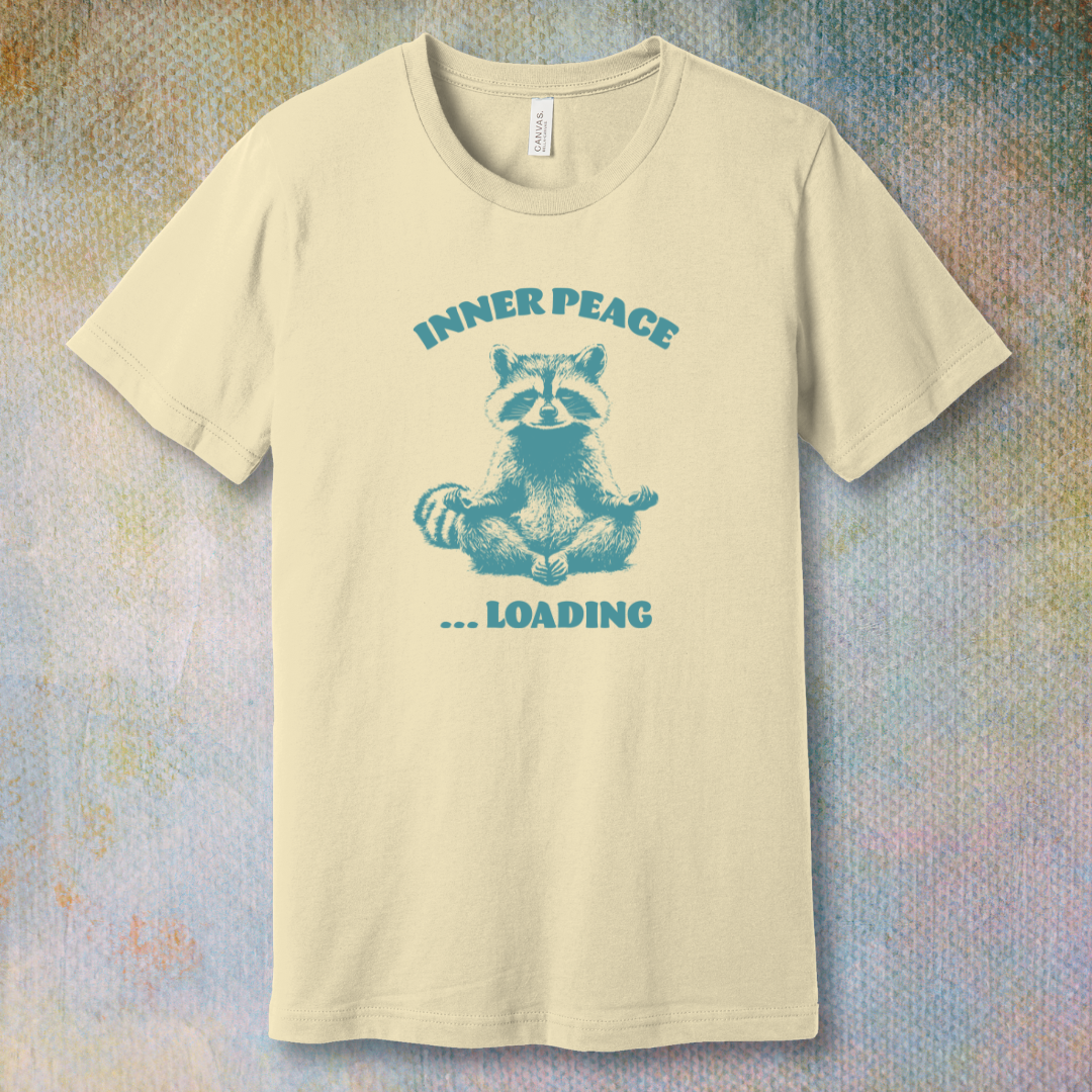 Inner Peace - Meditative Raccoon T-Shirt