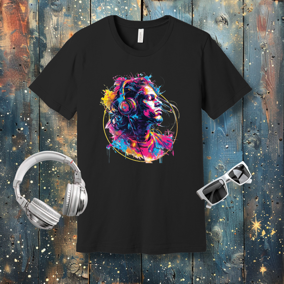 Colorful Music Boy - T-shirt