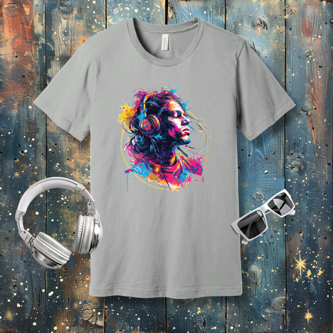 Colorful Music Boy - T-shirt