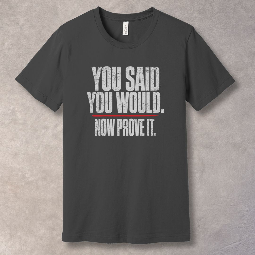 You Said You Would. Now Prove It – Discipline Mindset T-Shirt