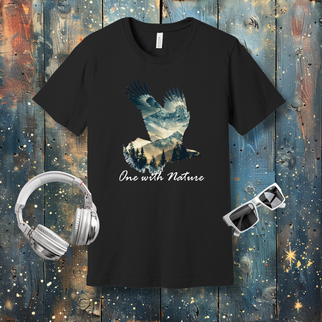 One with nature - Eagle - T-shirt