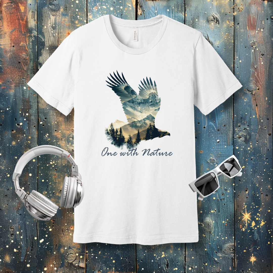 One with nature - Eagle - T-shirt