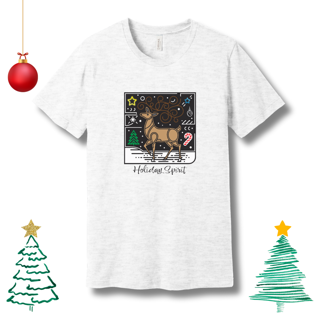 Christmas Reindeer Art - T-shirt